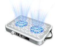 Professional Nail Dust Collector, Nail Dust Collector Quiet, 1600PA Portable with 10 Speeds, Disposable Filter Papers (30 Pcs) Fashion Lightweight Dust Collector Nail for Home and Salons-Matte White