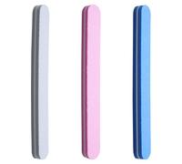 Professional Nail Files 100/180 Grit Nail File, Nail Buffer Block Double-Sided Thickened Fingernail Files Salon Manicure Tools Pet Grooming Tool (Blue Pink Gray, 3 Pcs)