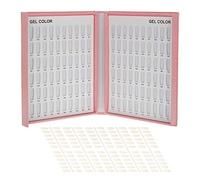 Professional Nail Gel Polish Display Chart with Tips Color Card Art Salon Set for UV Easy to Find and Show Suitable Manicure Pedicure