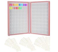 Professional Nail Gel Polish Display Chart with Tips Color Card for Art Salon Set UV Easy to Find Show Colors Suitable Manicure Pedicure Practice