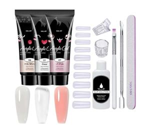 Professional Nail Gel Set - Ten Piece Extension Supply, Personal Care Bridal Party, Resilient Manicure Tool, Distinctive Summer Item | Reliable Beauty Accessory For Spa Holiday Wedding