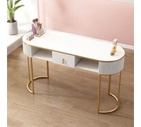 Professional Nail Tech Desk with Modern Wooden Manicure Table for Salon & Home Spa 3-Layer Storage Cabinet Stylish Workstation for Nail Artists and Technicians