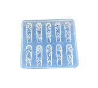 Professional Nails Art Accent Mold Feature Emboss Flower Pattern Silicone Decorations Crafting Tool Embossed Charm Mold