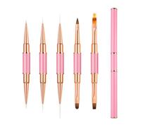 Professional Nails Art Brush Pack 5Pcs Versatile Double Tip Set For Paints And Nails Liner Brushes Manicure Decoration Nail Art Brushes