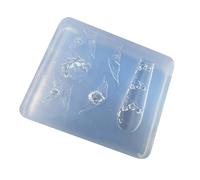 Professional Nails Art Charm Mold Feature Butterfly Rose Floral Pattern Silicone Nails Decorations Crafting Tool Nails Art Silicone Mold