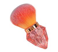 Professional Nails Art Collector Brush With Soft Bristles Crystal Shape Handle Powder Remover Brush Makeup Brush Collector Brush