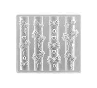 Professional Nails Art Molds Bowknot Theme Small Accessories Mold Nails Decorative Molds for Salon Manicure Decorations Multipurpose Nail Design Silicone Moulds