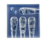 Professional Nails Art Silicone Template with Embossed Detail for Jewelry Phone Case Embossed Silicone Nail