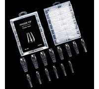 Professional Nails Double Forms ABS Crystal Tip for Quick Length Extension Durability At Home Salon Manicure Mold Professional Mold Salon Grade Crystal