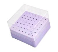 Professional Nails Drill Bit Holder 49 Hole Capacity for Salon Use Easy Access Organizers for Various Sizes Grinding Heads Holder Home Organizers Adjustable Holder