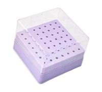 Professional Nails Drill Bit Holder 49 Hole Capacity for Salon Use Easy Access Organizers for Various Sizes Grinding Heads Home Organizers