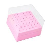 Professional Nails Drill Bit Holder 49 Hole Capacity for Salon Use Easy Access Organizers for Various Sizes Grinding Heads Case Compliant Storage