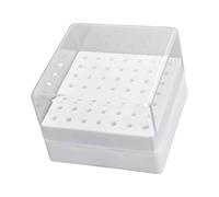 Professional Nails Drill Bit Holder 49 Hole Capacity for Salon Use Easy Access Organizers for Various Sizes Grinding Heads Case Compliant Storage