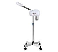 Professional Nano Ionic Steamer, Hydrating Moisturizing Spray Machine with Wheels, Skin Cleaning Humidifier Sprayer, Adjustable Height for Home Spa, Deep Cleansing, and Skin Hydration