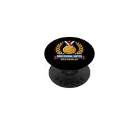 Professional Napper Gold Sleep Medalist Funny Lazy Sarcastic PopSockets Adhesive PopGrip