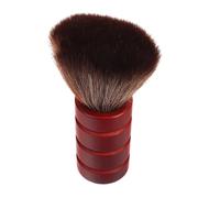 Professional Neck Duster Brush with Wooden Handle for Barbers | Soft Fibre Bristles, Gentle Sweeping Action, Comfortable Grip, Elegant Styling for Salon Use and Hairdressers