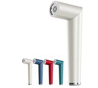 Professional Negative Ionic Hair Blow Dryer, Foldable Dryers with Concentrator(White)