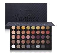 Professional Neutral Smokey Eyeshadow Makeup Palette, Matte Shimmer Metallic Black Grey Dark Goth Eye Shadows for Halloween, Pigmented Warm Smoky Nude Rosy Gold Brown Pallet Daily Make Up Kit
