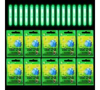 Professional Night Fishing Glow Sticks - 50Pcs 30m High-Visibility Fishing Float Glowsticks with 12-Hour Duration, Waterproof Night Fishing Bite Alarm Fishing Accessories