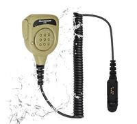 Professional Noise Reduction Speaker Mic Compatible with Motorola Radios XPR 3500e, 3300e, 3500, 3300 Series (Desert Tan)