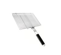 Professional Nonrust Steel BBQ Cooking Basket 32cm with Long Handle Ideal for Outdoor Indoor Grilling Nonrust Steel Grills Basket