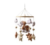 Professional Nursery Mobile, Industrial Grade Boho Decor, 12.10 Inch High Stability Hanging Base, Structural Play Rail, Calming Device with Sl inish, Hardware Gear for Boys and Girls