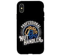 Professional Nut Handler Rock Climbing Humor Case for iPhone X/XS
