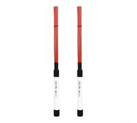 Professional Nylon Drum Brushes for Jazz & Cajon - Retractable Wire Style Rods with Rubber Grip - Blue Red 42.5cm(Red)