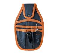 Professional Nylon Tool Belt Bag, Tool Pouch 6 Pockets with Clip, D-Ring and Loop for Electricians, Plumbers, Maintainers