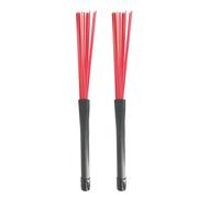Professional Nylon Wire Brush Jazzes Drum Brush Comfortable Handle Drum Brush Percussion Brush Snare Brush 2pcs