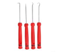 Professional O-Ring Oil Seal Gasket Puller, Alloy Steel Hook Tool For Auto Repair, Easy Remove Washer Spring Ring, 7.1 Inch Red (D)
