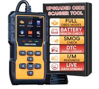 Professional OBD2 Scanner Diagnostic Tool Car Check Engine Code Reader with Reset, Live Data, Mode 6, Mode 8 & I/M Readiness and Clear Error Codes for All OBDII/EOBD Vehicles After 1996