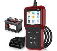 Professional OBD2 Scanner with Battery Test | Full System Diagnostic Tool for Engine Light & Emissions | Reads/Clears Fault Codes | Compatible with All OBD II Cars from 1996