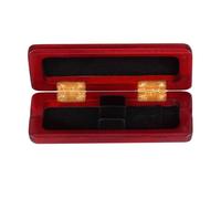 Professional Oboe Leaf Storage Box Wood Texture Portable Obo Leaf Case Fits Two Leaves for Stage and Home Use