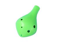 Professional ocarina 6 Holes Ocarina Suitable For Students Learning Long Water Drop Shape Ocarina Musical Instrument (Color : Green)