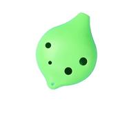 Professional ocarina 6 Holes Ocarina Suitable For Students Learning Short Water Drop Shape Ocarina Musical Instrument (Color : Green)
