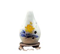 Professional ocarina 6hole Ocarina Alto F AF Six Hole Upright Smoked Glaze Performance(2)