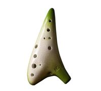 Professional ocarina Blue Gradient Ocarina 12 Hole Alto C Key AC Beginner Teaching Ocarina Of Time National Musical Instrument Gifts (Color : Green)
