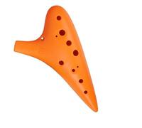 Professional ocarina Ocarina 12-hole Instrument Beginner Plastic Alto C Key Professional Plastic Orange (Color : 1)