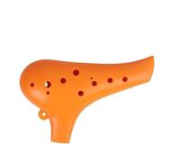 Professional ocarina Ocarina 12-hole Instrument Beginner Plastic Alto C Key Professional Plastic Orange (Color : 2)