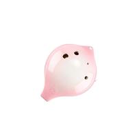 Professional ocarina Ocarina 6 Hole Beginner Ceramic Instrument Professional Introductory Textbook Tutorial(Pink AC Alto C)