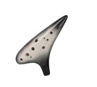 Professional ocarina Twelve-hole Ocarina Alto C Key AC For Beginners Teaching How To Play The Ocarina 12-hole Gradient Black