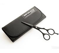 Professional Offset Hair Scissors, Hairdressing Scissors with Ultra-Sharp Japanese Convex Edge Blades 5.5 inch - Case
