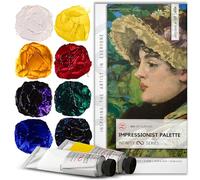 Professional Oil Paint Set, Artist Grade Oil Based MASTERS COLOURS - 8x50ml