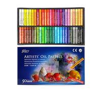 Professional Oil Pastels - 50 Color Painting Stick Set, Texture Drawing Medium, non toxicss Pigment Crayons, Art School Creative Supplies, Smooth Color Blending Tools | Artistic Practice for Students