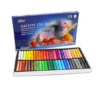 Professional Oil Pastels - Round Soft Art Crayon Set Oil Pastels Colouring Pencils | Ideal for Painting, Design, Illustration, for Students, Painters, Kids, Education, Home, School, Workshop, Creative
