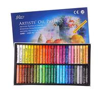 Professional Oil Pastels Set Art Soft Oil Pastels Painting Drawing Pens Colouring Crayons Washable Round Oil Paint Sticks Set Drawing Pastels Art Tools Supplies For Artists, Student,Beginner 50 Colors