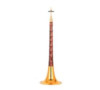 Professional Old Mahogany Suona D Key Trumpet Instrument For Beginners And Adults (Color : Lacquered gold bowl)