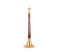 Professional Old Mahogany Suona Instrument In D Key E Flat Key F Key Performance-grade Ethnic Blowing Copper Trumpet (Color : F key)