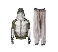 Professional Outdoor Suit, 1Set Breathable Mesh Jacket with Hood and Pants - Net Clothing Protection from Bugs, Gnats, No-See-Ums & Midges